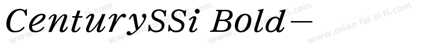 CenturySSi Bold字体转换